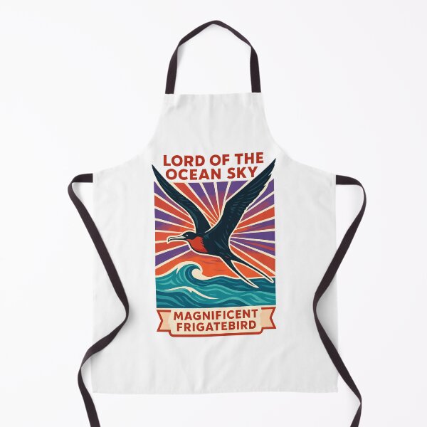 Item preview, Lord of the Ocean Sky – Magnificent Frigatebird Retro Wildlife designed and sold by WildlifeInc.
