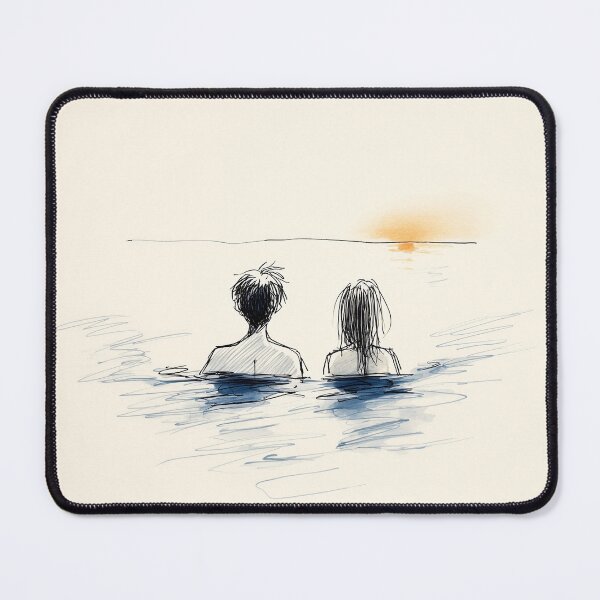 Item preview, Couple Enjoying Serene Water designed and sold by lautir.