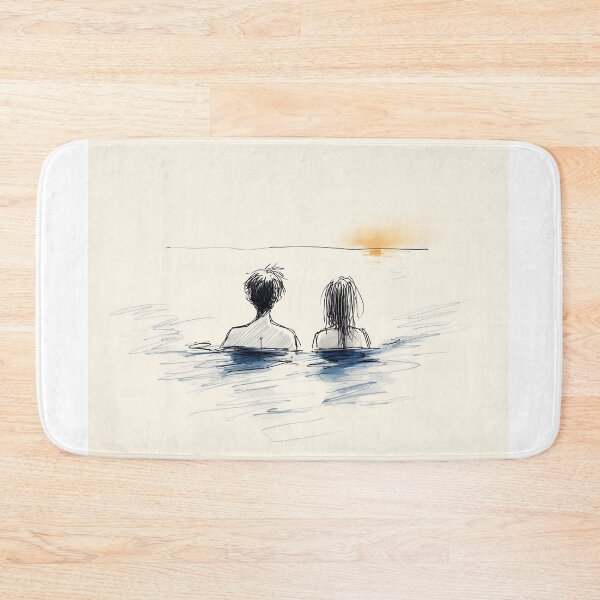 Item preview, Couple Enjoying Serene Water designed and sold by lautir.
