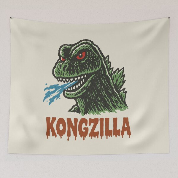 Item preview, King Kongzilla – Retro Monster Mash designed and sold by bisha.