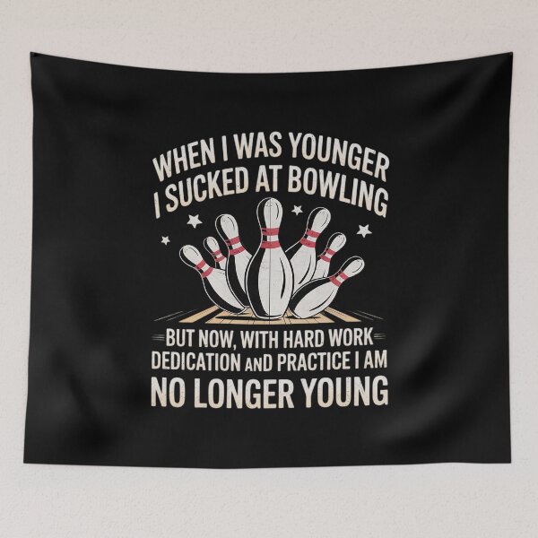 Item preview, When I Was Younger Bowling Humor Gag Bowler Men Women  designed and sold by CombatTask.