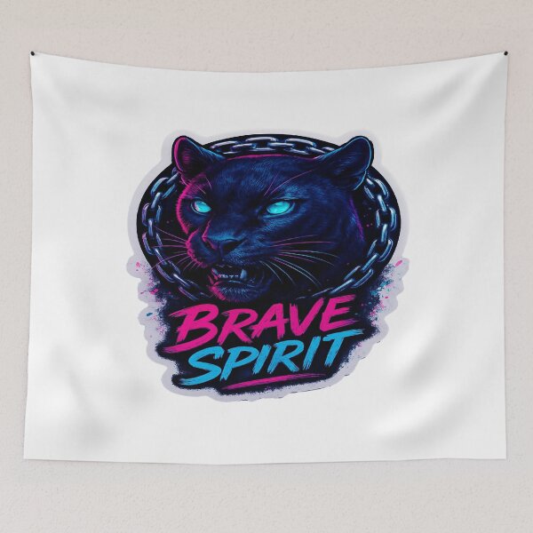 Item preview, Fierce Panther Sticker Electric Neon Art designed and sold by ARTCREATESHOP.