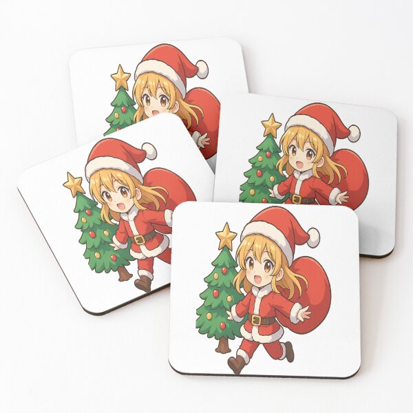 Item preview, Cute Anime Santa With Christmas Tree designed and sold by HiteshArt111.