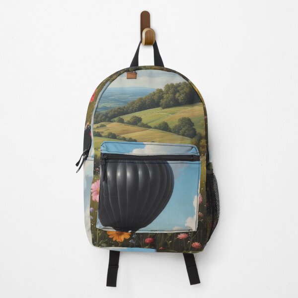 Item preview, Heart-shaped balloon over blooming fields designed and sold by Mianku | Für das Leben.