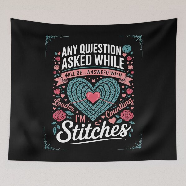 Item preview, Any Question Asked While I'm Counting Stitches Crochet designed and sold by PowAcademy.