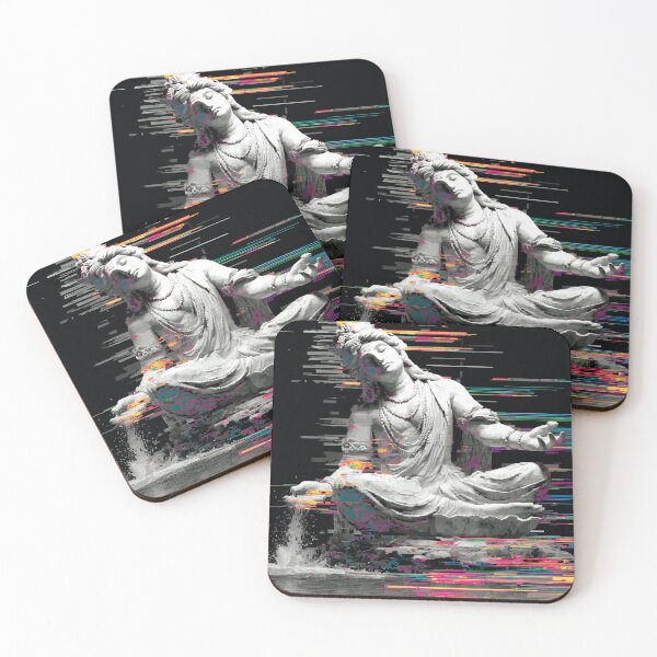 Item preview, Reclining Buddha in Digital Glitch Flow designed and sold by t5uisiu.