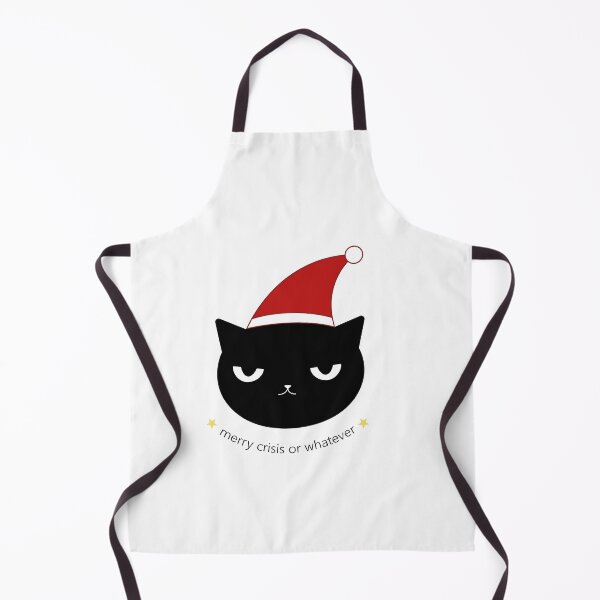 Item preview, merry crisis - Christmas Cat Illustration designed and sold by Crealice.