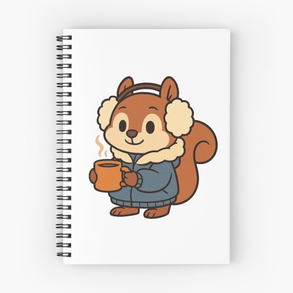 Item preview, Squirrel in Parka with Hot Cider – Cute Winter Animal designed and sold by Confuzz1ed.