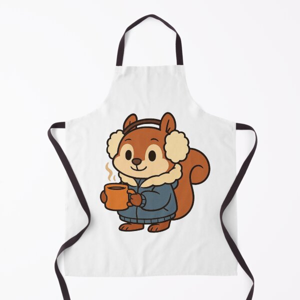 Item preview, Squirrel in Parka with Hot Cider – Cute Winter Animal designed and sold by Confuzz1ed.