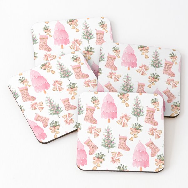 Item preview, Pink Christmas Pattern | Aesthetic Girly Holiday Design designed and sold by MangosStudio.