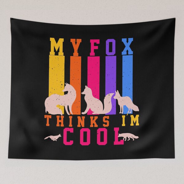 Item preview, My Fox Thinks I'm Cool Funny Exotic Pet Owner Gift Fox Mom Dad Humor Unconditional Love designed and sold by karibov.