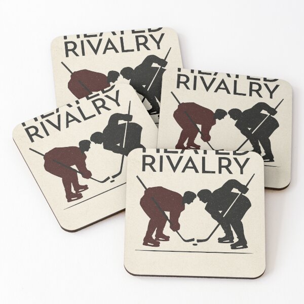 Item preview, Heated Rivalry Hockey Faceoff Silhouette designed and sold by AntonioJ8.