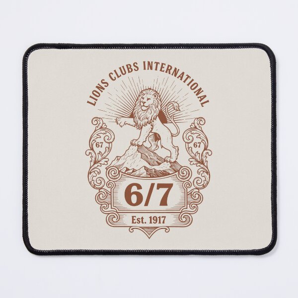 Item preview, Lions Clubs International Emblem 6 7 Est 1917 Design designed and sold by SplashTastic.