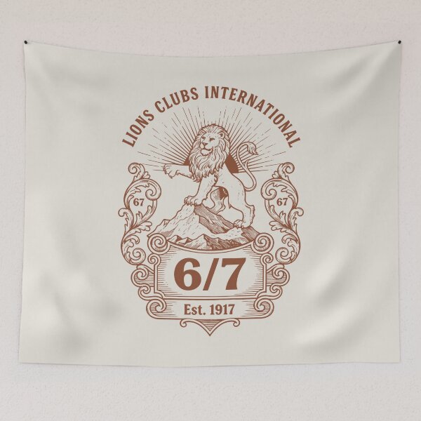 Item preview, Lions Clubs International Emblem 6 7 Est 1917 Design designed and sold by SplashTastic.