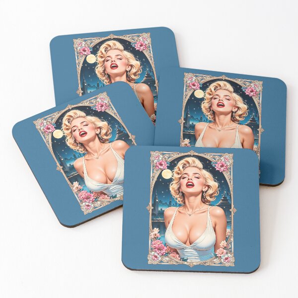 Item preview, Marilyn Monroe Moonlit Pinup Diva Singing Under Stars designed and sold by BorgSpareParts.