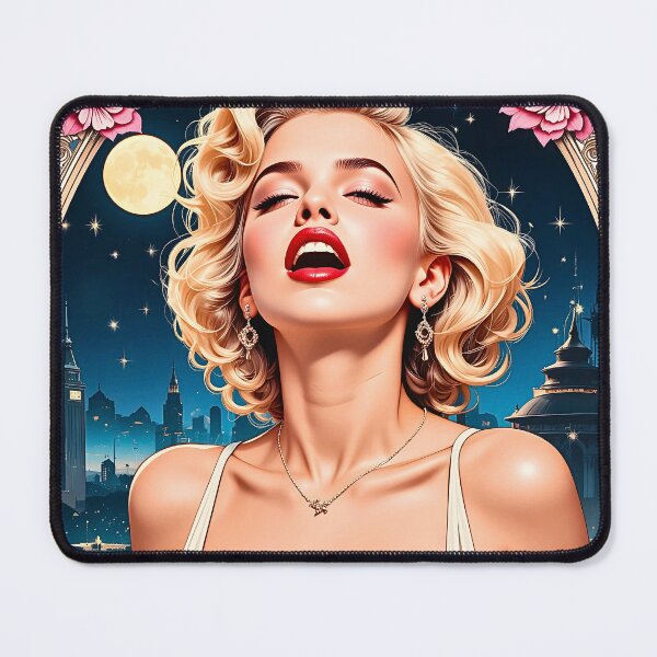 Item preview, Marilyn Monroe Moonlit Pinup Diva Singing Under Stars designed and sold by BorgSpareParts.