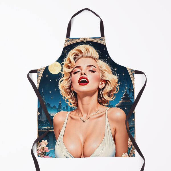 Item preview, Marilyn Monroe Moonlit Pinup Diva Singing Under Stars designed and sold by BorgSpareParts.