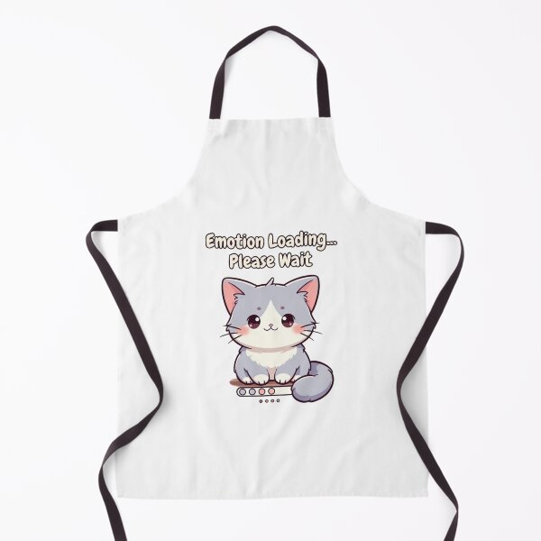 Item preview, Emotion Loading Cat – Funny Minimal Kawaii Pet T-Shirt designed and sold by EcoArtTees.