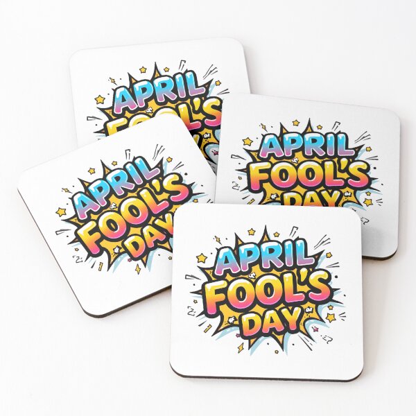 Item preview, Colorful Comic Bubble Lettering April Fool’s Day Design with Playful Doodles, Bold Outlines and Vibrant Cartoon Effects on White Background designed and sold by ArtPetrenko90.