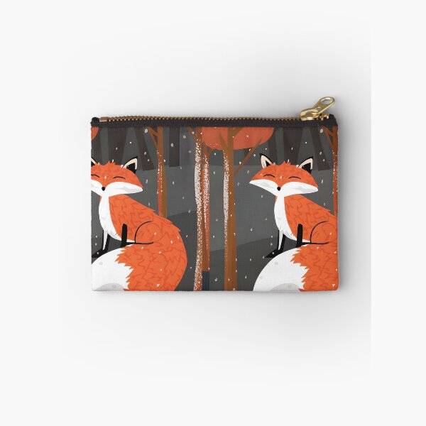 Item preview, Cute Red Fox in Early Winter Forest – Delicate Snowy Illustration designed and sold by EmeraldeaArt.