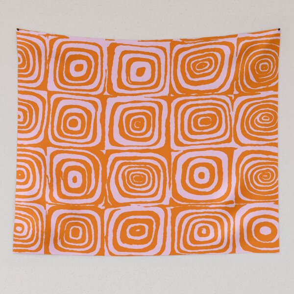 Item preview, Pink Orange Groove - Retro 70s Spiral Pattern designed and sold by trajeado14.