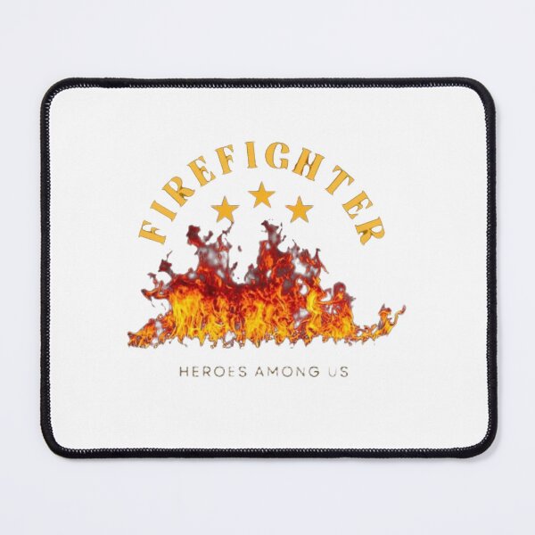 Item preview, Firefighter Flames Fire Stars T-Shirt Design - Heroes Among Us Gift Idea designed and sold by Magounette.