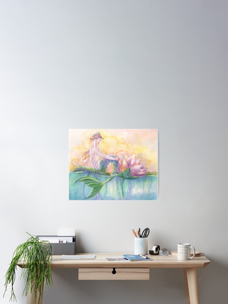 Thumbnail 2 of 3, Poster, Waterlily designed and sold by janetchui.