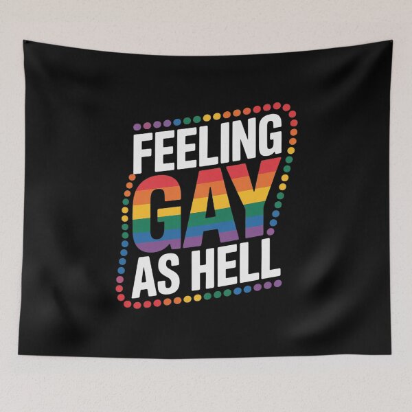 Item preview, Feeling Gay As Hell Trendy LGBTQ Queer Pride Aesthetic designed and sold by CombatTask.