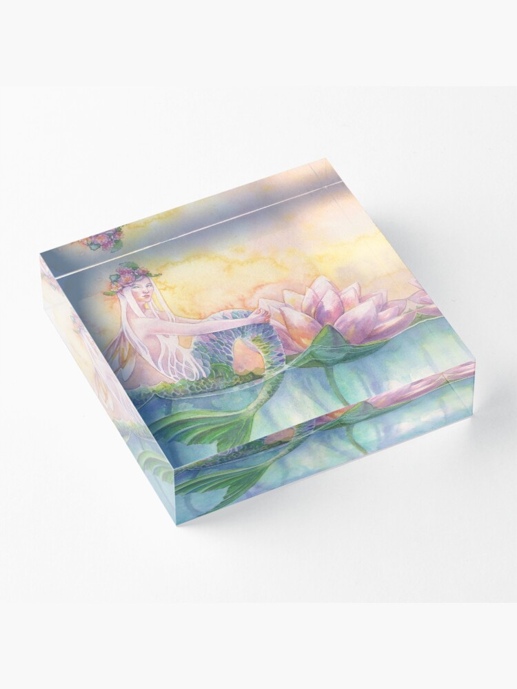 Thumbnail 3 of 5, Acrylic Block, Waterlily designed and sold by janetchui.