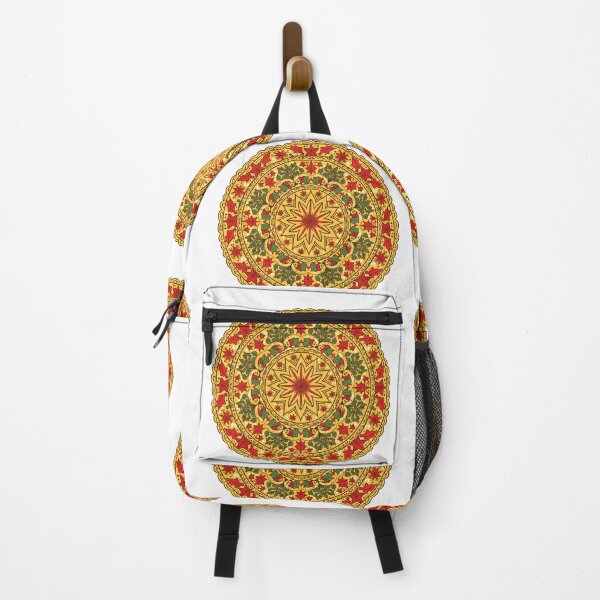 Item preview, “Golden Mandala with Holiday Florals” designed and sold by digisetumedia.