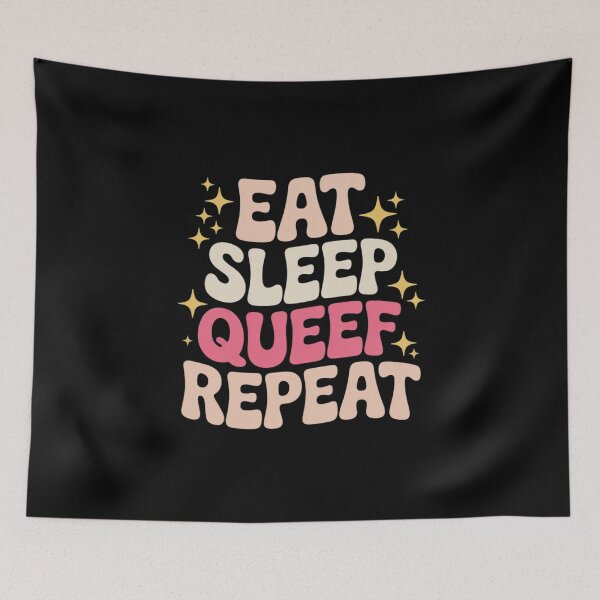 Item preview, Eat Sleep Queef Repeat Inappropriate Queefing Joke designed and sold by CombatTask.