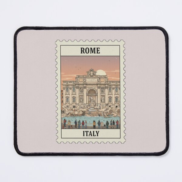 Item preview, Vintage rome italy trevi fountain stamp designed and sold by allaboutstamps.