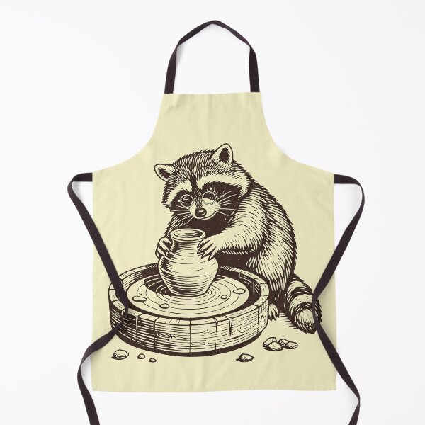Item preview, Cute Raccoon Ceramic Artist Vintage Pottery     designed and sold by Y-Vibes.