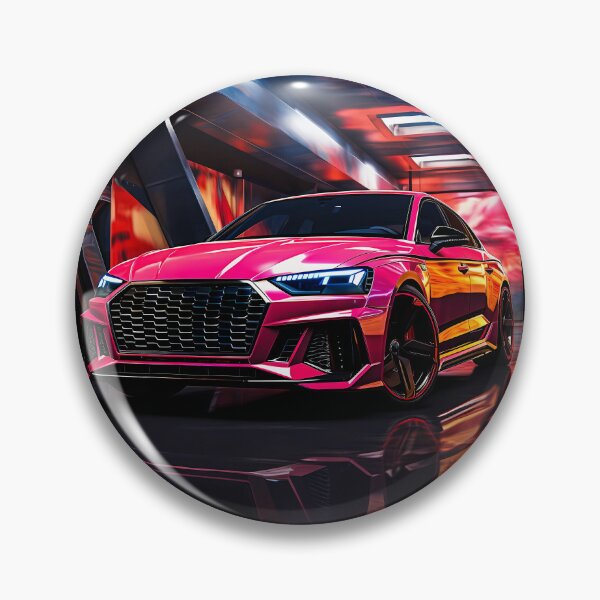 Item preview, Futuristic garage reflections highlighting a bright hot hatch car designed and sold by RevUpDesign.