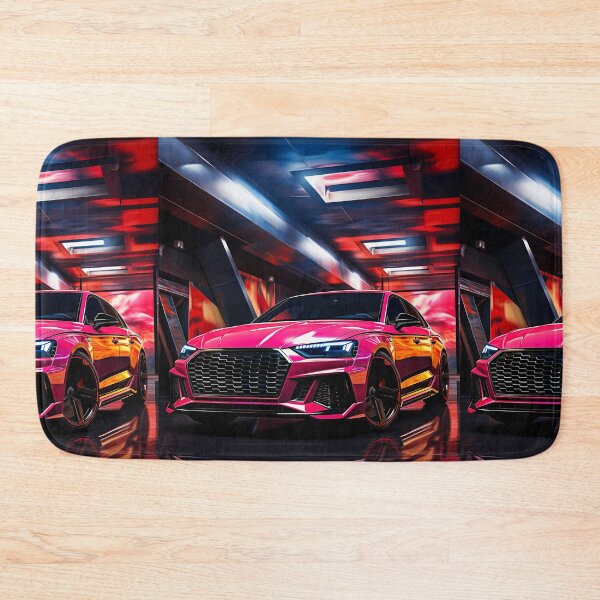 Item preview, Futuristic garage reflections highlighting a bright hot hatch car designed and sold by RevUpDesign.