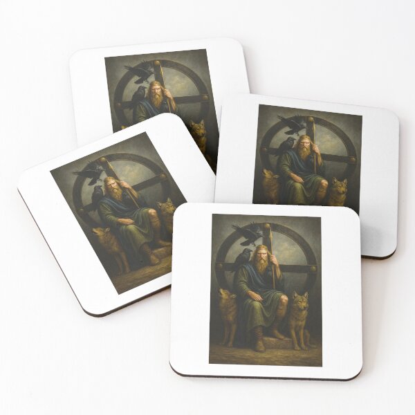 Item preview, Illustration of the god Woden designed and sold by RutlandArt.