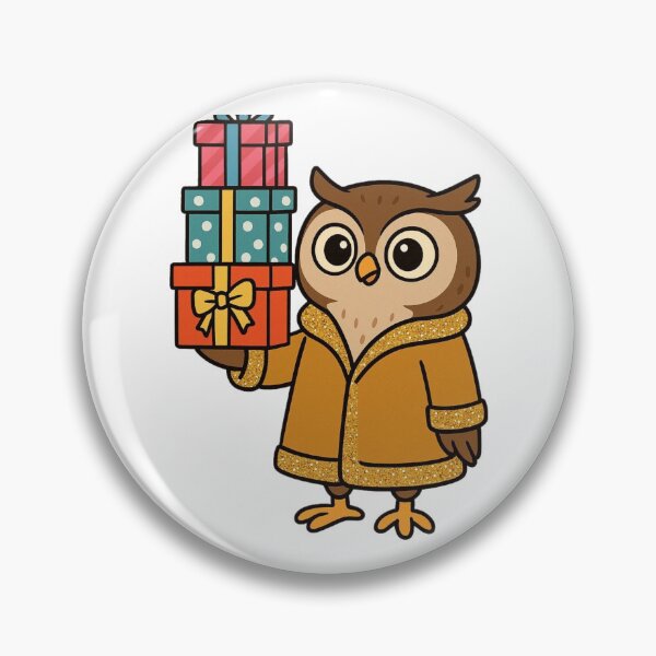 Item preview, Owl in Glitter Coat Balancing Party Gifts designed and sold by Confuzz1ed.