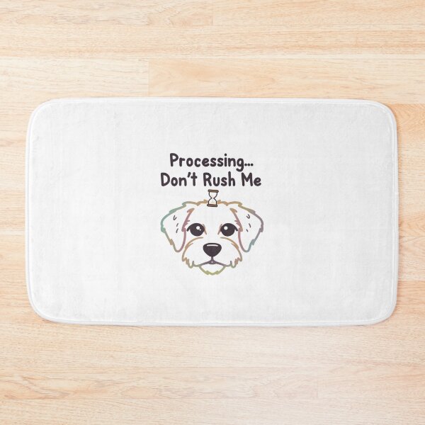 Item preview, Processing Dog – Funny Minimal Pet Patience T-Shirt designed and sold by EcoArtTees.