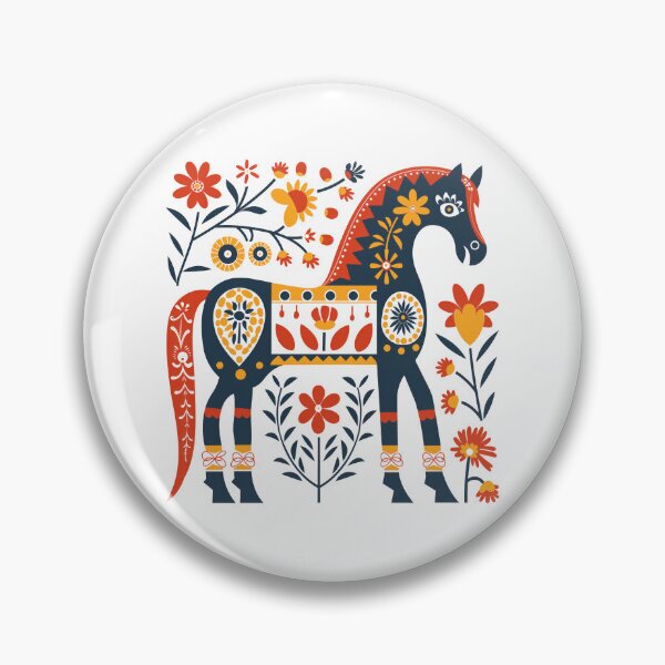 Item preview, Swedish Dala Horses, Floral Horses designed and sold by xiao xuans.