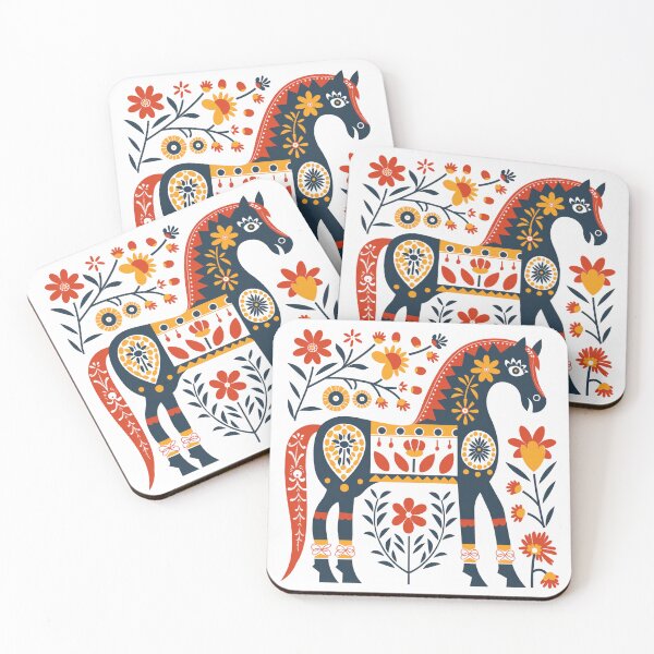 Item preview, Swedish Dala Horses, Floral Horses designed and sold by xiao xuans.