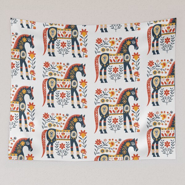 Item preview, Swedish Dala Horses, Floral Horses designed and sold by xiao xuans.