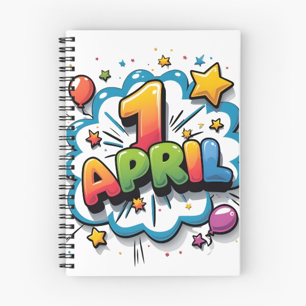 Item preview, Vibrant Comic Bubble Lettering for 1 April with Chunky Rounded Typography, Motion Lines and Cheerful Holiday Effects on White Background designed and sold by ArtPetrenko90.
