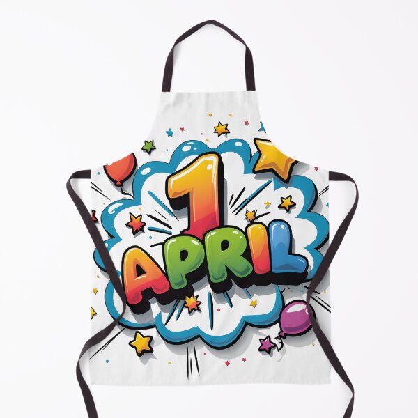 Item preview, Vibrant Comic Bubble Lettering for 1 April with Chunky Rounded Typography, Motion Lines and Cheerful Holiday Effects on White Background designed and sold by ArtPetrenko90.