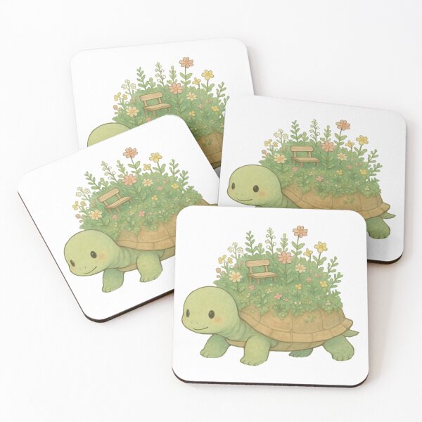 Item preview, Pastel Garden Turtle – Slow Beauty, Deep Roots designed and sold by HappySproutArt.