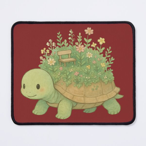 Item preview, Pastel Garden Turtle – Slow Beauty, Deep Roots designed and sold by HappySproutArt.