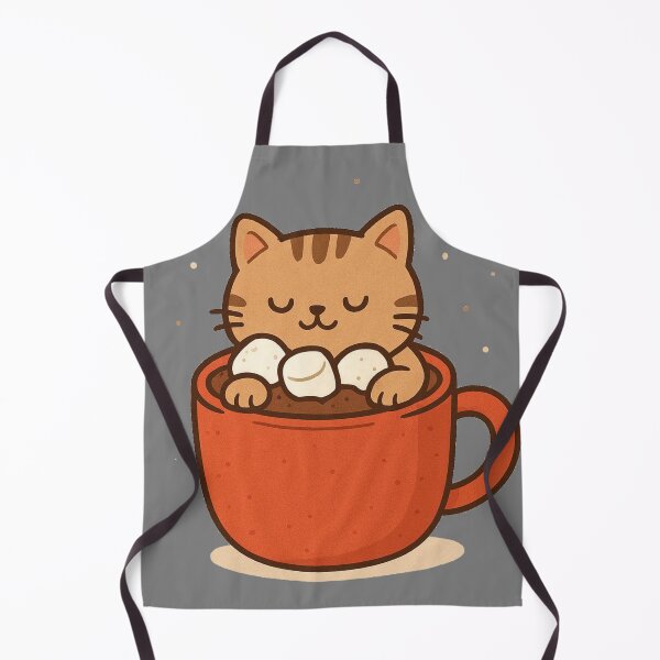 Item preview, Kawaii Cat Hot Cocoa Mug T-Shirt – Cozy Cute Cartoon Kitty Aesthetic Tee designed and sold by KDesignCrafts.