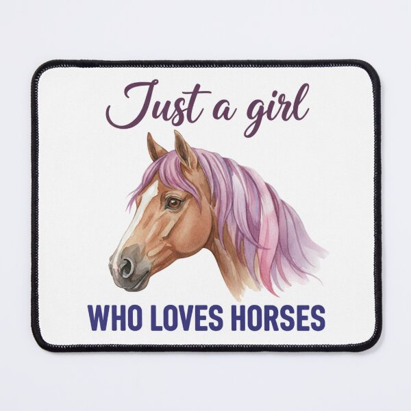 Item preview, Just a girl who loves horses designed and sold by JLMWorks.