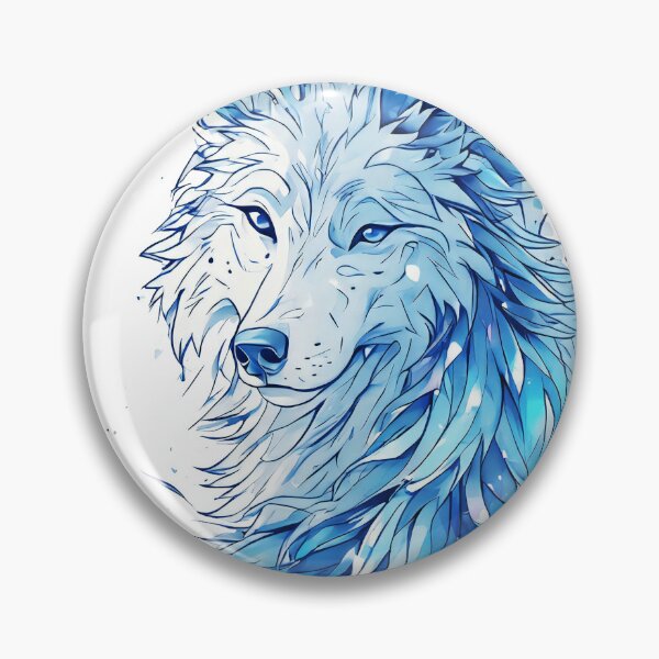 Item preview, blue wolf designed and sold by aliraweb.
