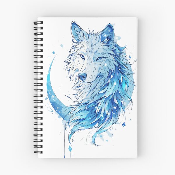Item preview, blue wolf designed and sold by aliraweb.