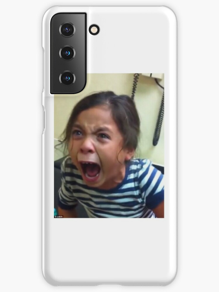 Angry Little Girl Twitter Reaction Sticker Samsung Galaxy Phone Case By Inspiredcloth Redbubble